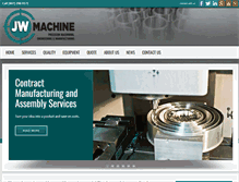 Tablet Screenshot of jwmachinecorp.com